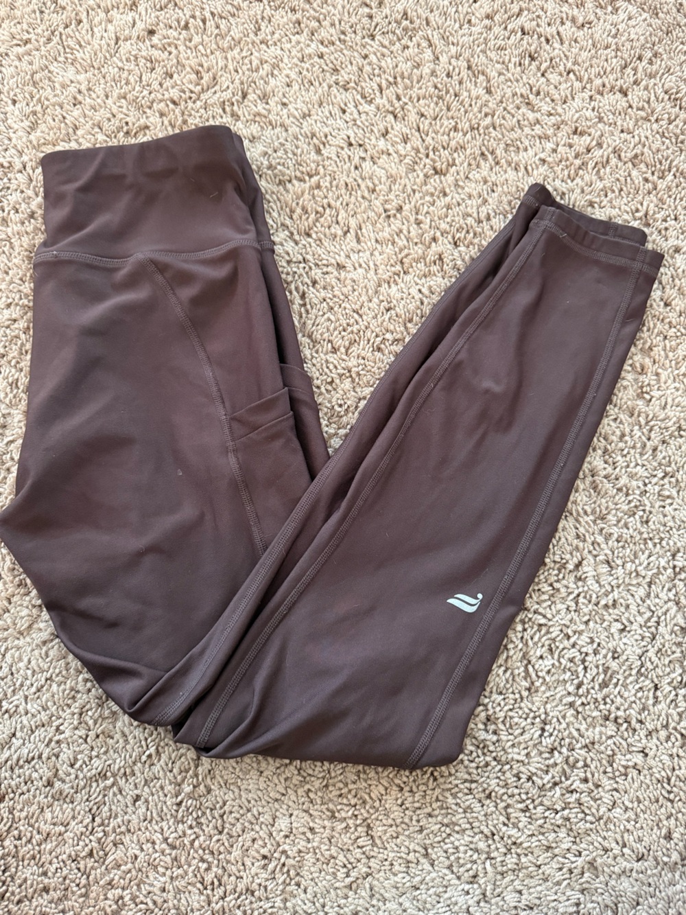 Fabletics Brown High-Waisted Athletic Leggings